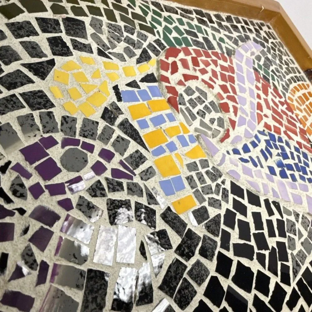 Mosaic Wood Serving Tray - 10.25in x 14.5in